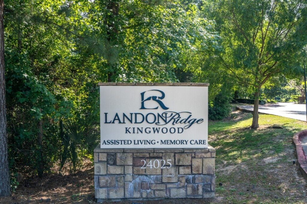 Landon Ridge Kingwood Sign at Skilled Nursing Facility